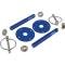 Aluminum Hood Pin Kit, Blue