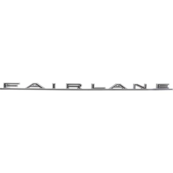 Quarter Panel Letter Set - Fairlane - Chrome - Body Styles 54A, 62A & 71D