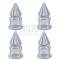 Chevy Or GMC Truck Valve Stem Caps, Chrome Spike, 1947-1987