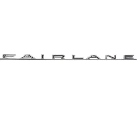 Quarter Panel Letter Set - Fairlane - Chrome - Body Styles 54A, 62A & 71D