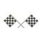 Ford Thunderbird Gas Door Ornament, Crossed Flags, 1955