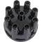 Ford Thunderbird Distributor Cap, Replacement, Black, Aluminum Contacts, For All Engines, 1957-66