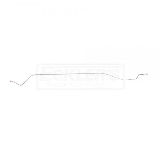 Corvette Front To Rear Brake Lines, Non-Power Brakes, 1/4 Inch Tubing, Stainless Steel, 1965-1966