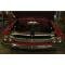 Full Size Chevy Core Support Filler Panels, Clear Anodized (Silver Satin), With Logo/Design, 1963