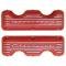 Full Size Chevy Valve Covers, 348ci & 409ci, Orange Powder Coated, 1958-1965