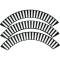 Full Size Chevy Wheel Cover Decal Set, Impala, 1958