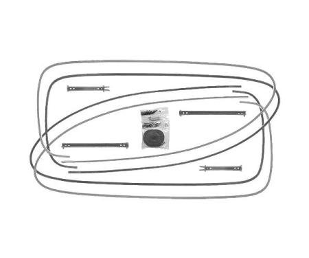 Window Channel Kit - Rear Quarter - Ford Tudor With Felt Strips