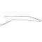 Nova Molding Set, Roof Drip Rail, Hardtop/Coupe, 2 Door, 1962-1965