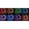 Chevy Headlight, 5 3/4 Inch Round Elite Diamond With Multi Color LED Halo, 1958-1976