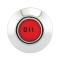 Ford Thunderbird Dash Warning Light Insert, Red OIL Lens, Chromed Plastic Housing, 1960