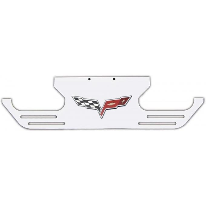 Corvette Exhaust Plate, Billet Aluminum, Vented, 2005-2009