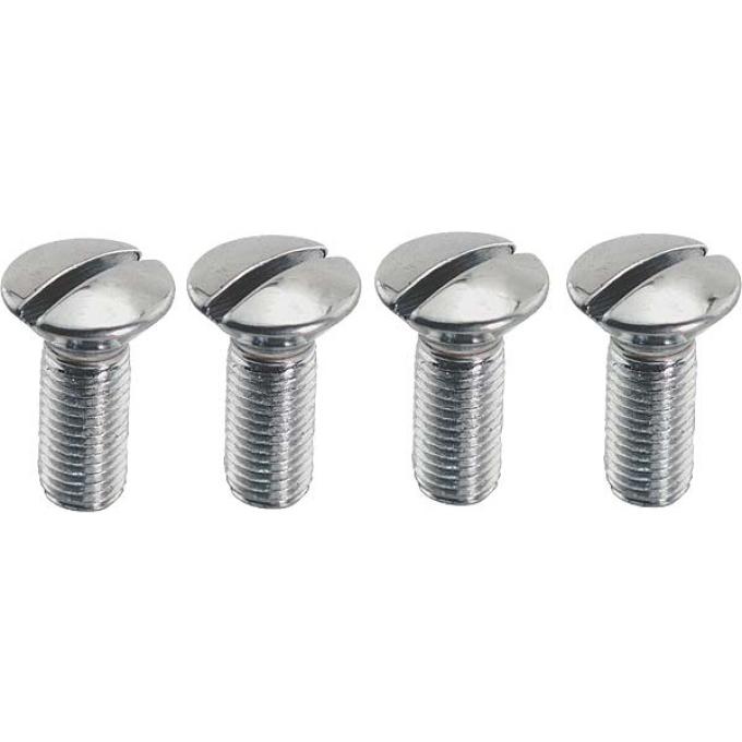Model A Ford Windshield Stanchion Screw Set - Chrome - 4 Pieces - 1930-31 Only