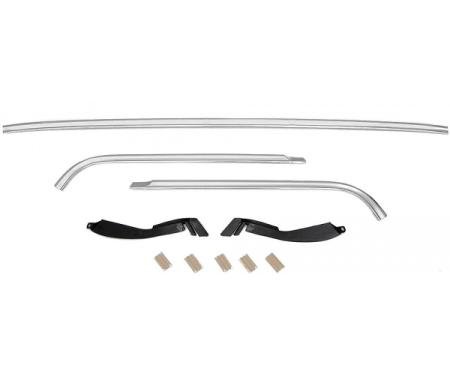 1970-1981 Camaro / Firebird 5 Piece Front Windshield Chrome Molding Set