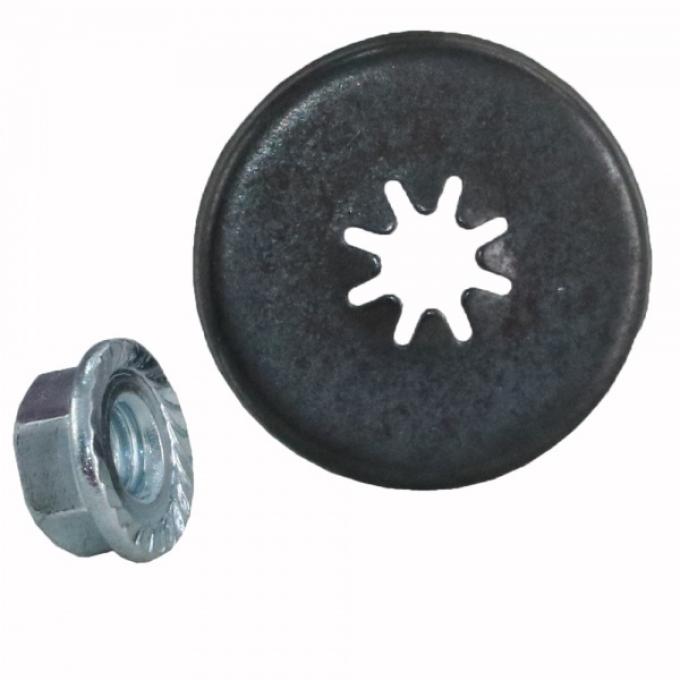 Corvette Sunvisor Support Retainer And Nut, 1984-1996