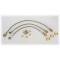 Chevy Truck Brake Hose Set, Braided Stainless Steel, 1971-1972