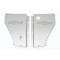 Chevy Radiator Filler Panels, For CCI Tubular Core Support & Cross-Flow Radiator, Stainless Steel, With Bowtie, 1956