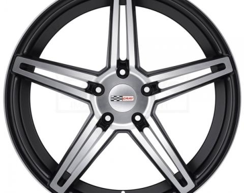 Corvette Wheel, Cray Brickyard, 18x9.5, Matte Black, 2014-2017