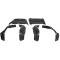 El Camino Bucket Seat Back & Bottom Set, Black, 1969-1972