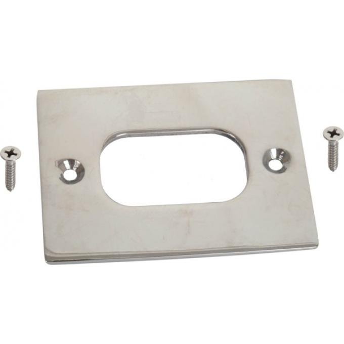 Emergency Brake Boot Trim Plate - Stainless Steel - Ford