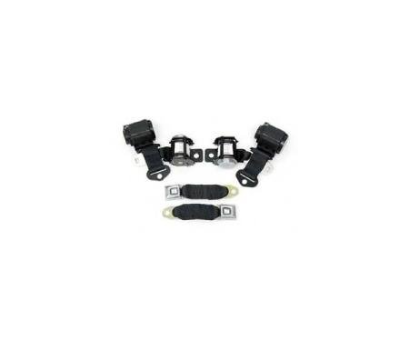 Seatbelt Solutions 1974-1977 Chevrolet Corvette Coupe OE Style Standard Dual Retractable Lap and Shoulder Belts