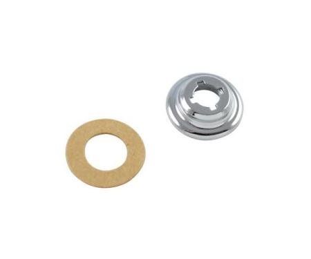 Headlight Switch Nut - Die Cast and Chrome Plated