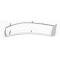 Full Size Chevy Armrest Reflector Bezel, Right, Impala, 1958