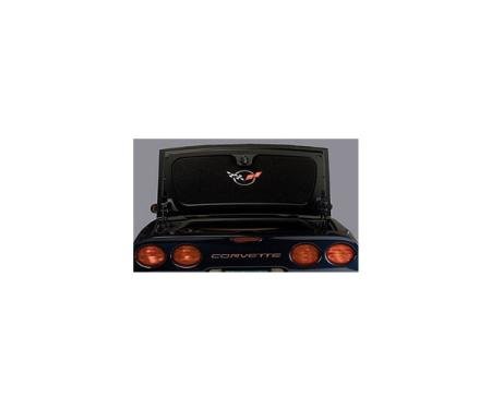 Corvette Trunk Lid Liner, Convertible/Fixed Roof Coupe, With C5 Silver Emblem, 1998-2004