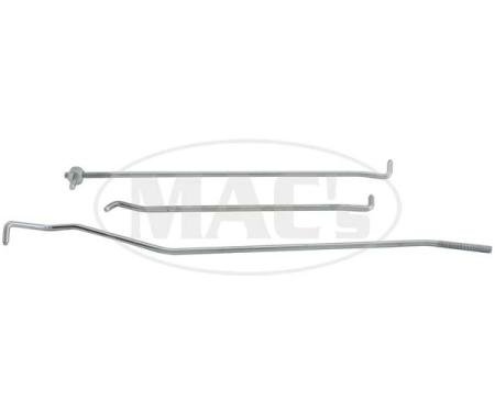 Ford Mustang Door Latch Rod Set - 3 Pieces - Left