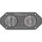 Ford Thunderbird Dual Front Radio Speaker Assembly, Mounts In Dash, 1964-66