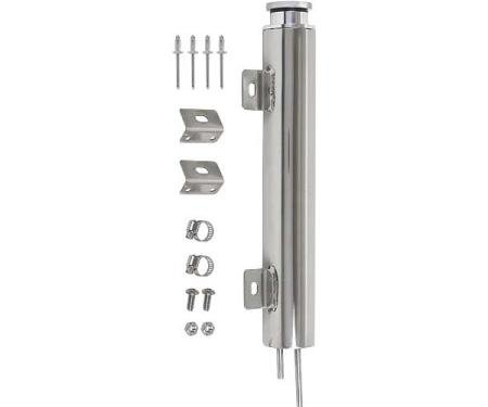 Radiator Overflow Tank - 1-1/4 Pint Capacity - Polished Stainless Steel - 13 - Ford & Mercury