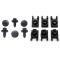 Nova Leaf Spring Front Mounting Bracket J-Nut & Bolt Set, 1968-1979