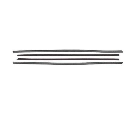 Ford Mustang Belt Weatherstrip Kit - 4 Pieces - Inner & Outer - Fastback - Door Windows