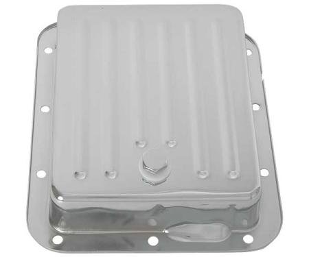 Transmission Pan - C4 - Chrome - Ribbed Design - Ford & Mercury