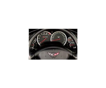 Corvette Gauge Cluster Bezels, Aluminum, 1997-2004