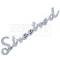 Chevy Streetrod Script Emblem, Chrome, 1955-1957