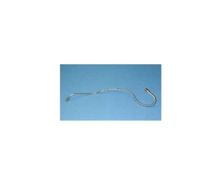 Corvette Brake Caliper Line, Stainless Steel, With Armor, Right Rear, 1965-1966