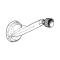 Window Crank Handle - Chrome With Black Knob - Front or Rear Windows