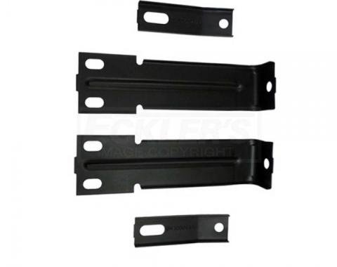 Firebird Radiator Support To Bumper Support Brackets, Upper And Lower, 1979-1981