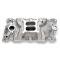 Chevelle Intake Manifold, Small Block, Cast Finish, Performer EPS, Edelbrock, 1964-1972