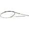 Ford Thunderbird Rear Emergency Brake Cable, Rear, 110 Long, 1955-56