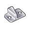 Model A Ford Door Dovetail - Male - 2 Hole Type - Cadmium Plated - Slant Windshield - Offset Front Left