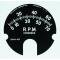 Full Size Chevy Tachometer Face Decal, 7000 RPM & No Red Line, 1961