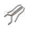 2010-2011 Camaro BBK High Flow After Catalytic Converter X-Pipes, V6 2-1/2 Aluminized X-Pipe