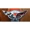 Corvette C5 50th Anniversary Metal Sign, 30" X 12"