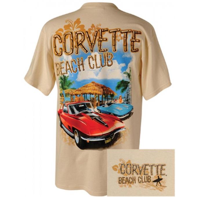 Corvette T-Shirt, Men's, Corvette C2 Beach Club