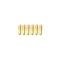 Chevy Fender Louvers, Gold, Bel Air, 1957