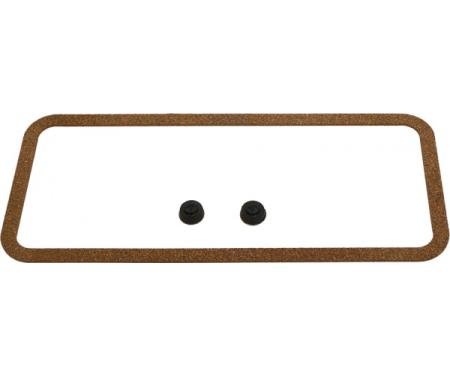 Ford Thunderbird Valley Pan Gasket Set, Rubber, Includes Grommets, 292 & 312 V8, 1955-57