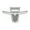 Ford Thunderbird Fender Ornament, Chrome, Sports Roadster Emblem, 1962-63