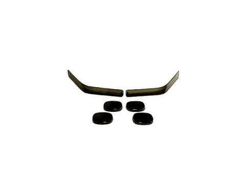 Corvette Black-Out Light Kit, Front & Rear, Smoke Gray, 1991-1996