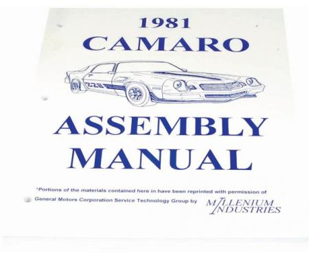 Camaro Factory Assembly Manual, 1981